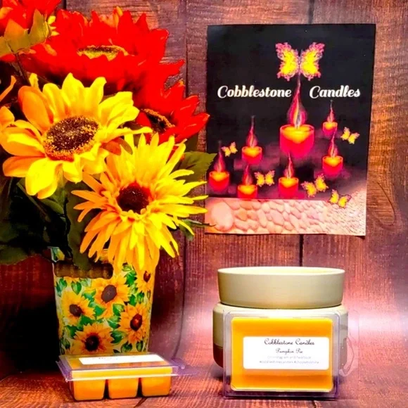 🎃Pumpkin Pie Soy Wax Melt home scent Cobblestone Candles - Picture 1 of 3